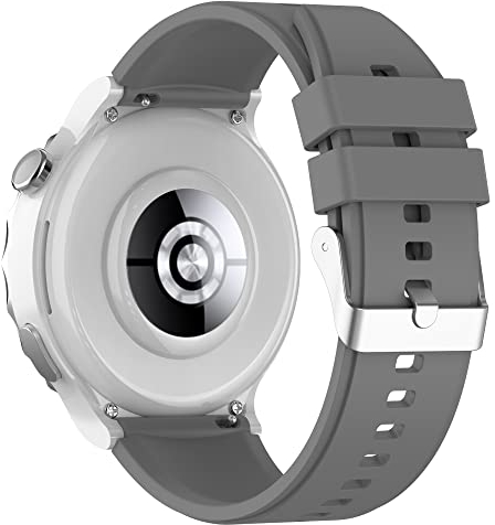 BoLuo 20mm Cinturini per Orologi per Huawei Watch GT3 Pro 43mm /Huawei Watch GT3 42mm /Watch GT2 42mm,Cintura Silicone Bracelet Cinturino Strap per Coros Pace 2 /Coros Apex 42mm /Ticwatch E3 (grigio)