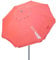 AKTIVE 62245 - Sombrilla playa Antiviento con protección UV50 Coral/Medidas diámetro 220 cm, altura regulable/Resistente al viento/Incluye bolsa de almacenamiento con asa de transporte