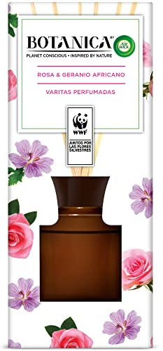 Botanica by Air Wick Varitas perfumadas, aroma Rosa y Geranio Africano