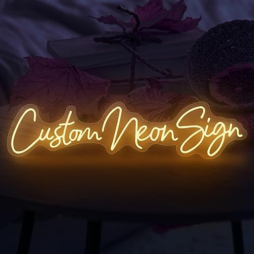 hadefa Letreros de neón personalizados, letreros de neón personalizados para decoración de pared, letrero de neón LED personalizado para negocios, para dormitorio