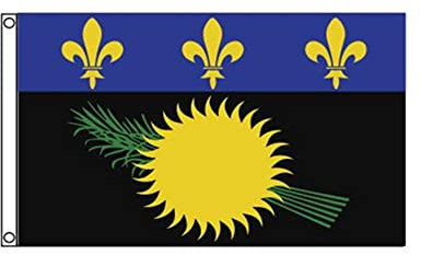 Stormflag Drapeau Guadeloupe 90x150cm Drapeau Guadeloupéen France 3x5ft Polyester 90g avec œillets et Double couture