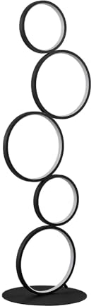 Lindby LED Stehlampe 'Jacek' (Modern) in Schwarz aus Metall u.a. für Wohnzimmer & Esszimmer (1 flammig,) - LED-Stehleuchte, Floor Lamp, Standleuchte, Wohnzimmerlampe, Wohnzimmerlampe