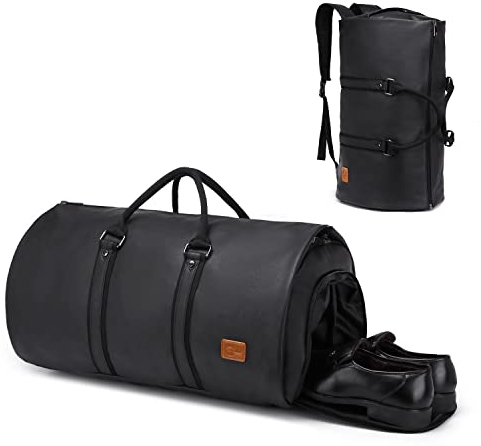 seyfocnia Wandelbare Reise-Kleidertasche, Handgepäck-Reisetasche für Männer und Frauen – 2-in-1 hängender Koffer, Anzug, Business, Reisetasche