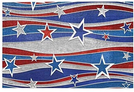 Patriotische Sterne Streifen Unabhängigkeitstag Holzpuzzle 1000 Teile, personalisiertes Bilderpuzzle für Erwachsene Teenager