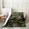 LATIZI Kuscheldecke 130x150 Grün Camouflage Flanell Fleecedecke 3D Print Weich Flauschige Decke für Bett Sofa Sofadecke Wohnzimmerdecke Deko Camping Wohndecken