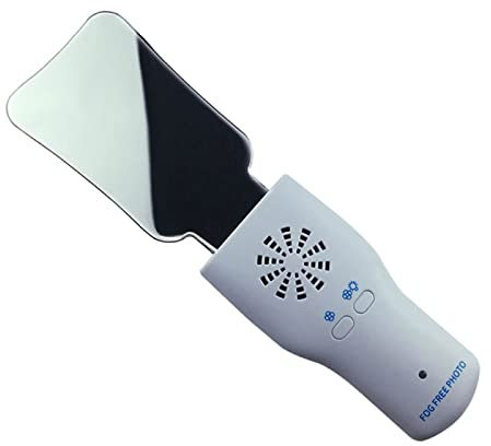 JUJNE Dental Oral Photography Spiegel,Dental Doppelseitiger Reflektor Anti-Nebel Intraoralspiegel mit Griff,Dental Care Kits LED Kieferorthopädie Spiegel Dental Doppelseitiger Reflektor
