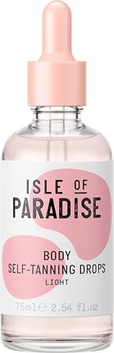Isle of Paradise Self-Tanning Body Drops, Peach: For Fair to Light Skin Tones, 75ml