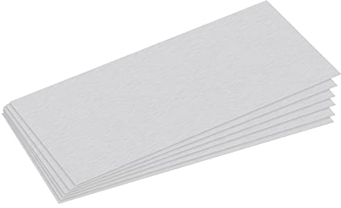 sourcing map Hoja de aluminio 6061, placa de aluminio rectangular de 100 mm x 50 mm, 0,5 mm de grosor, con película protectora, 6 unidades