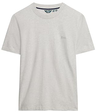 Superdry Damen Vintage Logo T-Shirt aus Bio-Baumwolle mit Stickerei Gletschergrau Meliert 42