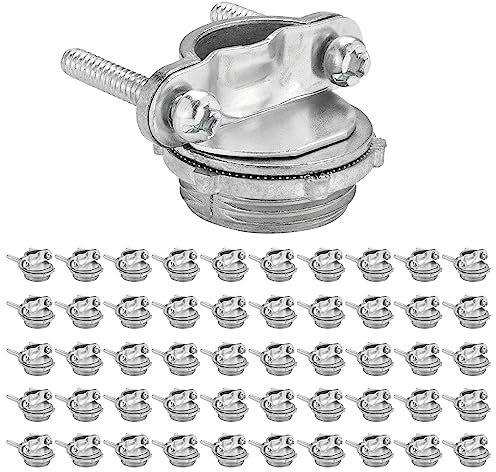 Maxxima 3/4 in. Non-Metallic Twin-Screw Clamp Connector for NM Sheathed Cable Conduit, Zinc Die Cast (50 Pack)