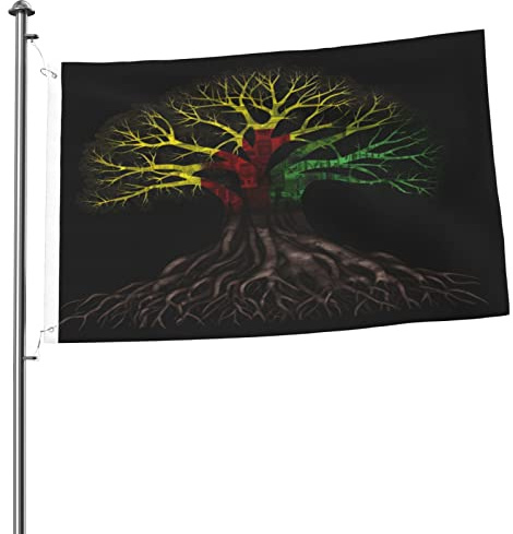 Rasta-Reggae-Rasafari-Löwen-Flagge, 6 x 9 m, doppelseitig außen, großes Banner, Hausflagge, Hof-Außen tion