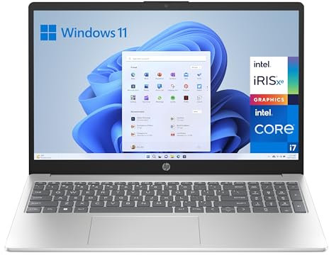 HP 15-fd0046ns - Ordenador portátil de 15.6 Full HD (Intel Core i7-1355U, 16GB RAM, 1000GB SSD, Intel Iris Xe Graphics, Windows 11 Home) Silver - Teclado QWERTY Español