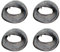 Speesy Lot de 4 chambres à air 4.10/3.50-4 pour brouette, tondeuse, chariot, scooter électrique à quatre roues