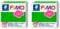 STAEDTLER 8020-53 - Fimo Soft Normalblock, Modelliermasse, 57 g, tropischgrün, 1 Packung (Packung mit 2)