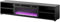 Meuble TV 180x39x33 cm Noir Mat ROLLI avec cheminée intégrée Noir Meuble Hi-FI à susprendre ou á Poser