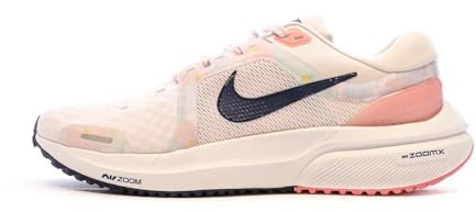 Nike Femme AIR Zoom Vomero 16 PRM Chaussures À LAQUETS, Rose Perle/Bleu Marine/Blanc/Corail CHA, 38 EU