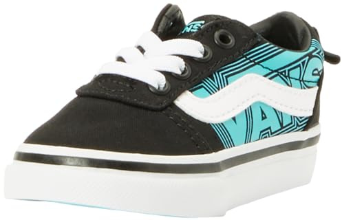 Vans Jungen Unisex Kinder Ward Slip-On Sneaker, Glow Neon Blue/Black, 22.5 EU