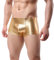 Glänzende Herren Boxershorts, elastische metallische Boxershorts, sexy Herren Boxershorts mit niedriger Taille, glitzernde sexy Hosen für Clubwear, sexy Unterhosen für Tanzbekleidung, Nachtclub, Rave