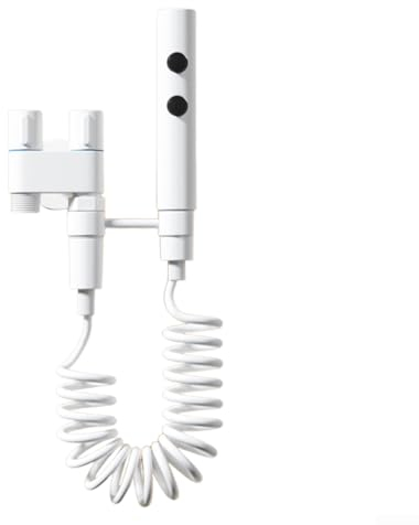 Kit de rociador de bidé de mano de acero inoxidable, pulverizador de inodoro multifuncional, boquilla de limpieza de doble función, grifo de bidé para baño ()
