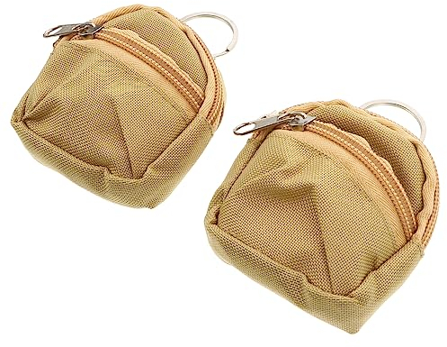 COSMEVIVI 1 Set 2 Stück Mini Rucksack Schlüsselanhänger Geldbörse Kleingeld Geldbörsen Anhänger