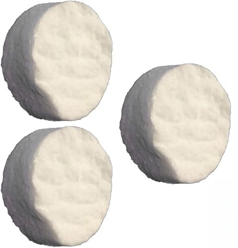 Daaxing Kamin-Schwamm aus Keramik, rund, Keramikschwamm für Bio-Ethanol-Herd/Bio-Ethanol-Brenner, 8,6 x 1,2 cm, 3 Stück