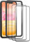 3 Piezas Protector Pantalla para iPhone 11/iPhone XR, Cristal templado con Marco de Instalación Fácil, Sin Burbujas, Antiarañazos, Dureza 9H, Cristal Protector