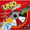 Mattel Games UNO Spin Kartenspiel für Kinder, Erwachsene und Spieleabende mit der Familie, Klassisches Spiel mit Drehscheibe, Neue Herausforderungen und Regeln, Aktivität bei schlechtem Wetter, JGR00