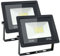 Eleganted 20W Focos LED Exterior， 6500K Proyector Led Exterior, IP66 Impermeable Foco Proyector LED， para Casa, Garaje, Patio, Camino, Jardín （2Pcs）