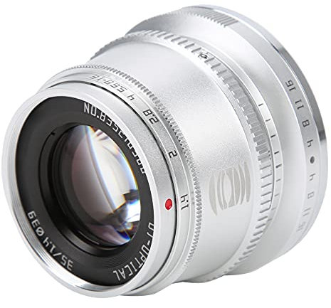 Qukaim TTArtisan 35mm F1.4 Lens for EOS M Mount, Manual Focus APSC Lens for Canon M3/M5/M6/M6 II/M10/M100/M50, 35mmF1.4, Compact Design