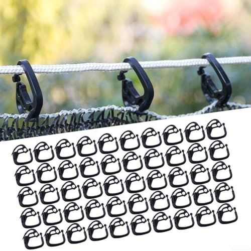 50pcs Bird Netting Hooks for Easy Attachment of For Shade Sail and Mesh Fence