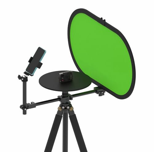 360 Degree Camera Turntable, Adjustable Spinner Rotating Platform for Product Display Videos Panoramic Photography Live Streaming Sessions