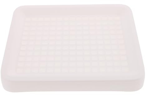BESPORTBLE Bac à Litière pour Lapin et Petits Animaux en Plastique Blanc, Toilette Carrée Anti-Renversement, Apprentissage Propreté pour Cobaye, Hamster et Chinchilla, Accessoire Hygiène