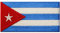 Kuba-Flagge Kubaner Nationales Emblem Bestickter Aufnäher zum Aufbügeln/Annähen