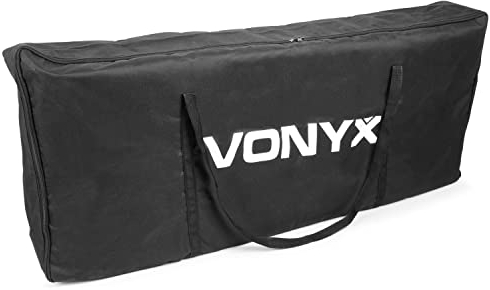 VONYX DB2B Sacoche pour DJ Screen, Valise Souple pour Écran DJ Pliable, Sacoche Antichoc Sonorisation, Couleur Noire, 15 x 120 x 70cm, Protection Professionnelle