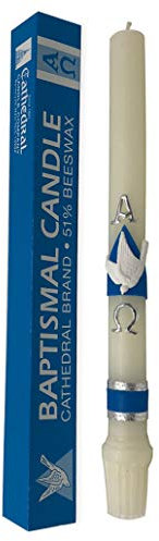 First Light Baptismal Candle 51% Beeswax