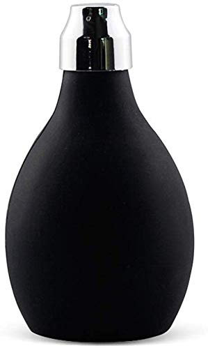 KongEU Powder Spray Bottle,Black Portable Bottles,Refillable Hair Fiber Applicator Talc Powder Blower Puffer for Hair Salon or Home Use