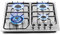 Integrierter Gaskocher, 22 x 20 Zoll, 4 Brenner, Edelstahlherd mit Umrüstsatz NG/LPG, Thermoelementschutz und leicht zu reinigen (20 x 22 Liter)