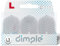 Lstyle l3 pro dimple Dart-Flights, klein, standardform: geformt, Kunststoff und leicht, Set ? transparent