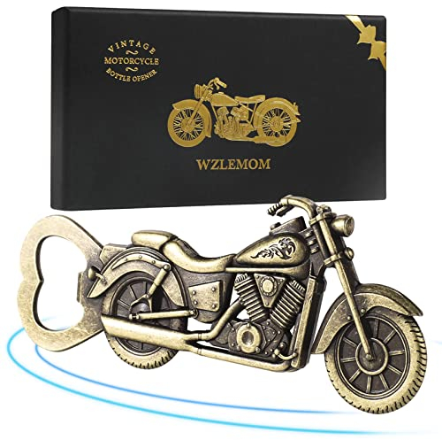 WZLEMOM Décapsuleurs Bière Moto Rétro, Décapsuleur de bière,Ouvre-bouteille Moto Vintage, Cadeaux d'anniversaire de la Saint-Valentin des Pères pour Hommes, Gadgets de Cuisine,cadeau homme moto