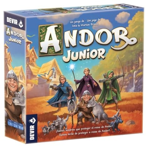DEVIR Andor Junior Mehrsprachiges Fantasy-Brettspiel für Kinder (2–4 Spieler, ab 7 Jahren)