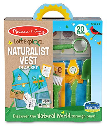 Melissa & Doug 40805 Let's Explore - Set di Gilet naturalistico, Fai Finta di Giocare, 3+, Regalo per Ragazzo o Ragazza