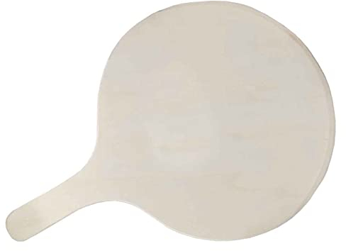 Acan Artema - Pala de madera redonda para pizzas o pan, 30 x 30 cm, con mango de 12,5 cm. Espátula, paleta, bandeja de horno para pizzas caseras