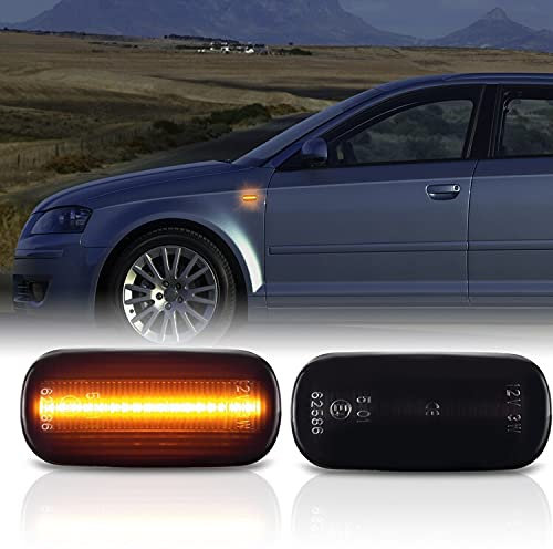 LED SEITENBLINKER passend für Audi A3 + Sportback | Typ 8P | 2003-2008 | SCHWARZ