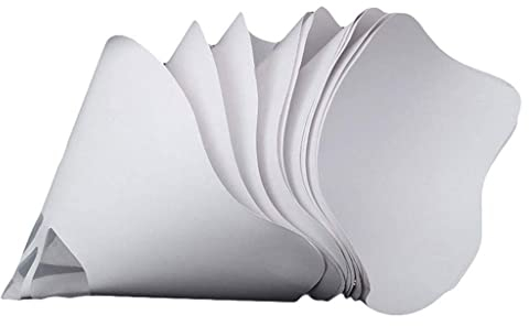 BAIRU 50/100pcs Disposable Funnel Paper, White Thicken Filter Photocuring Resin,3D Printer Accessories