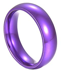 HIJONES Schmuck Damen Herren Edelstahl 18k Mehrfarbig Überzogene Hochzeit Ring