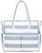oscaurt Strandtasche 9 Taschen Tote Bag mit Reißverschluss Strandtasche XXL Familie Schultertasche Damen Umhängetasche