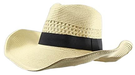 MCHDMI Sombrero Paja, Sombreros de Panamá de Gran tamaño for Hombre, Sombrero de Fieltro de Vaquero Plegable de Cabeza Grande, Sombrero de Paja de Talla Grande 58CM 60CM 62CM (Color : Beige, Size :