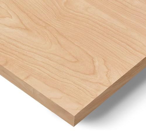 Flamaker Tischplatte 140 x 70 cm Schreibtischplatte Holz - DIY Schreibtischplatte Bürotischplatte Spanholzplatte - 25mm Kratzfeste Tischplatte Wasserdichter Tischplatte, Beige
