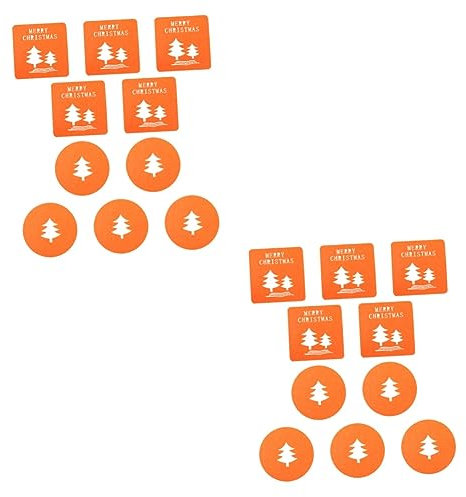 HOMSFOU 20 STK Dämmplatten Elch Tischsets Elch-dekor Feiertagsuntersetzer Für Getränke Dekorativer Weihnachtsuntersetzer Weihnachtsbaum Tischset Blumendekoration Schreibtisch Gefühlt Tasse
