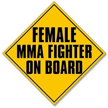 Wildebabsklbt 11 cm Hochwertiger Autoaufkleber Sticker Decal Selbstklebende Folie Female Mma Mixed Martial Arts Fighter On Board F2927